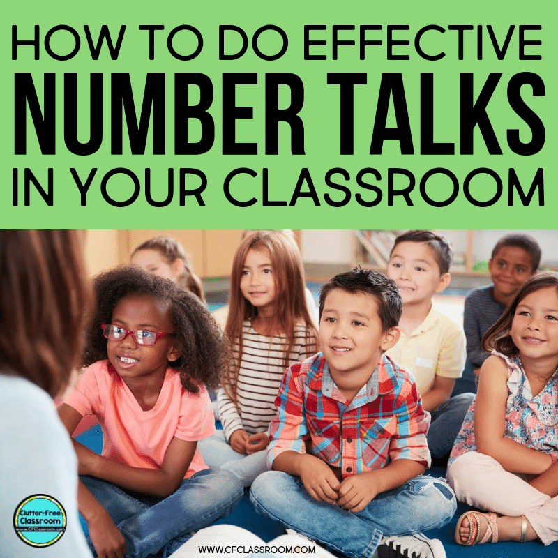 Number Talks Examples and Ideas ClutterFree Classroom Bloglovin’